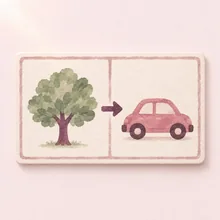 What's next card, painted for the Calm Kit